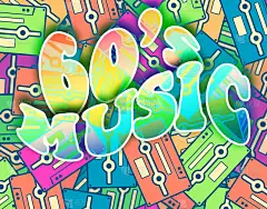 60年代音乐复古概念，复古海报设计