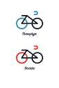 Biking logo project : A logo concept for a company named Biking Solutions. The logo incorporates a bike, a clock letter G and a part of a question mark. The question is supposed to be given an answer - i.e. a solution, as they repair and sell bikes