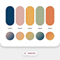 Dopely Colors #17 86E3CE • D0E6A5 • FFDD94 • FA897B • CCABD8 - Gradients Setting Rotatio