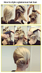 The Best 25 Useful Hair Tutorials Ever, Make a glamorous hair bun