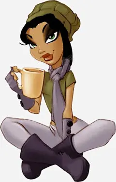 手绘卡通欧美美女图标 页面网页 平面电商 创意素材