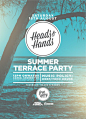 Heads & Hands Summer Terrace Party by Sean Frigot, via Behance
