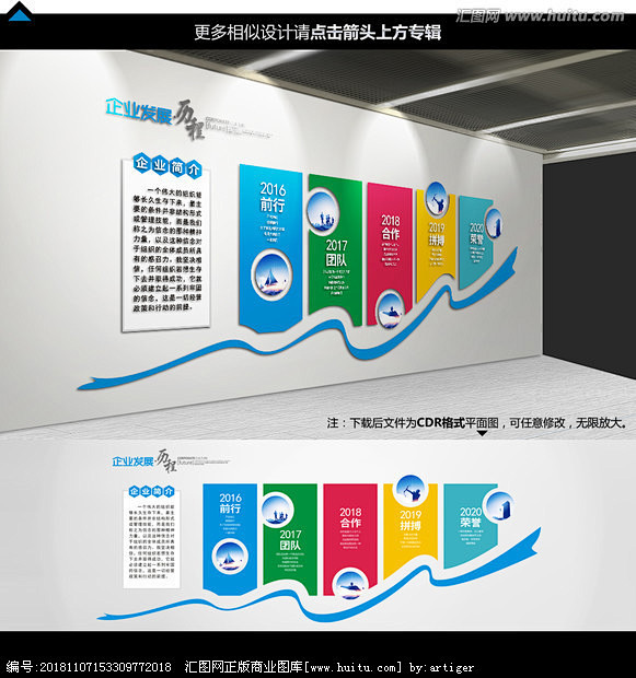 企业历程 企业文化墙 公司文化墙 员工活...