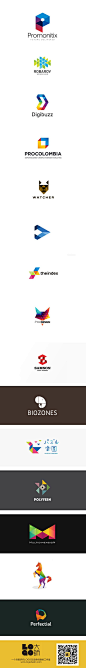 几何logo#以几何为元素logo##logo设计##logo欣赏##优秀logo# #Logo##logo大师##色彩#http://logodashi.com @北坤人素材