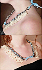 27 Inspirational DIY Ideas, DIY Lace Necklace