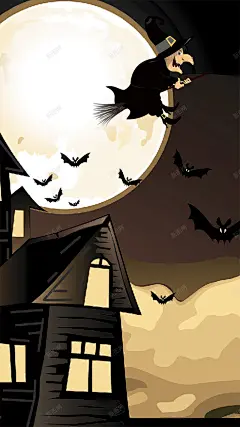 万圣节手绘卡通广告背景高清素材 设计图片 页面网页 平面电商 创意素材