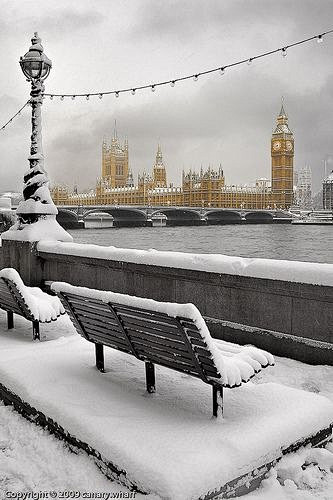 伦敦雪景