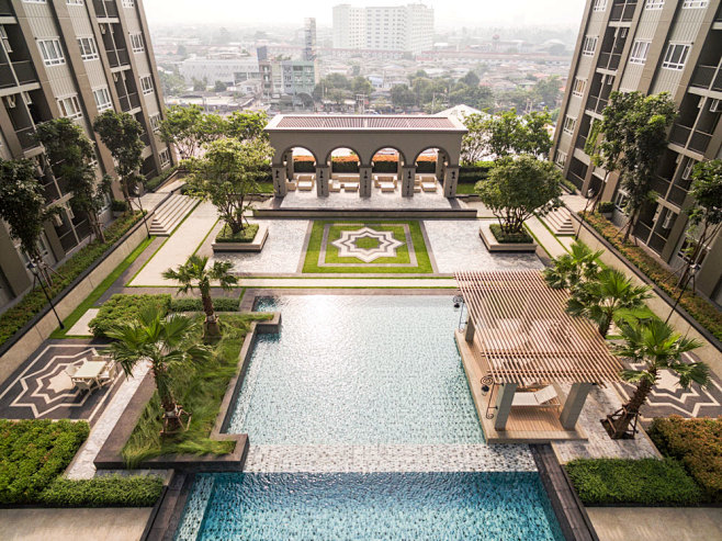 泰国首个古典与现代结合的公寓景观 by ...