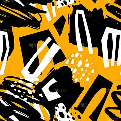 油漆笔画无缝纺织图案