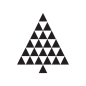 三角形组成的圣诞树图标 iconpng.com #Web# #UI# #素材#