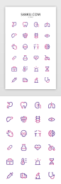 双色线性医疗健康ICON