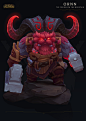 Ornn "The Fire below the mountain" - Ingame model- League of Legends, Daniel Orive : Here you can find the in-game model and textures I did for Ornn. 
Also I would like to give credit to the whole Champion team because this can't happen without