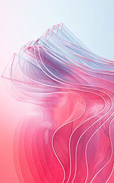 点击来源直接获取大图文件 |Gradient multilayer glass background, 3d rendering.