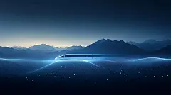 【AI数字艺术】高铁插画下载