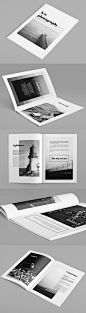 Minimal Photography Portfolio Brochure by Rounded Hexagon, via Behance: 