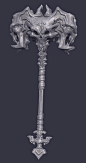 Polycount Contest Darksiders II :       Polycount Contest - DARKSIDERS II (2012)  ( Create a weapon Contest )  TOP 5 Hammer Category              In game screenshot by Vigil ...
