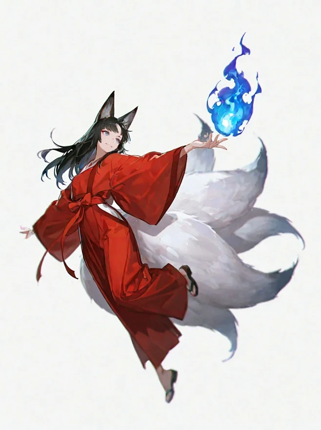 狐火_14_疾风烈酒(AI绘画)_来自小红书网页版-花瓣网