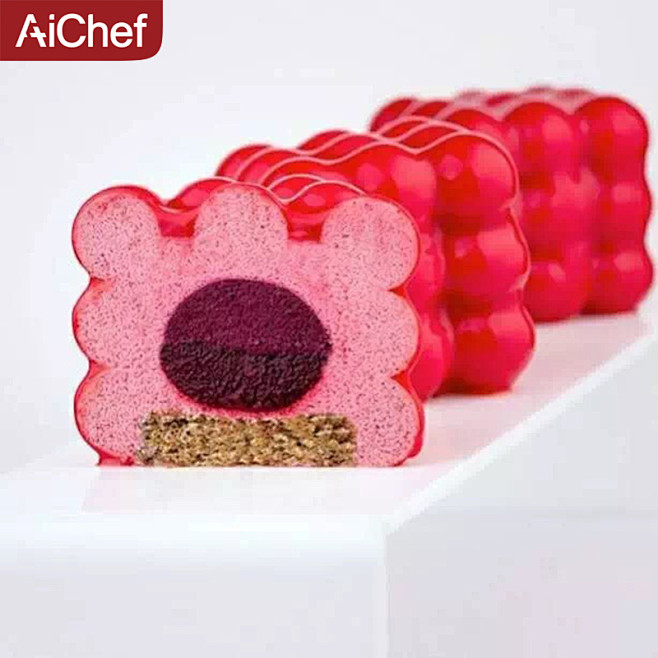 AiChef 法式甜点6连魔方魔球慕斯蛋...