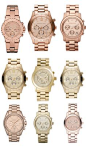 My absolute favorite!!!!!!!!!!  Rose gold=stunning!!!  Michael Kors watches