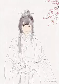 游戏/动漫人物造型专业手绘技法（古风篇)_服饰 : 服装款式、色彩、图案等都呈现出前所未有的崭新局面，而这一时期的女子服装，可谓是中国服装中最为精彩的篇章，其冠服之丰美华丽，妆饰之奇异纷繁，令人目不暇接。 襦裙服是汉族女子服饰中非常基础的一种款式，即女子上…