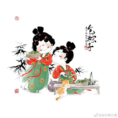 Q-QQ-Q采集到国风插画、海报、封面