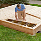 Platform Deck Brought to you by Lowe's Creative Ideas  Build this low deck for entertaining or finding your Zen. In a couple of weekends, you’ll have a new sense of being in your backyard.