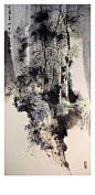 《又见春山》680*340纸本水墨 - 小红书