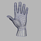 human hand 3d model
