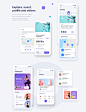 UI Kits : Newly updated 2020 version! This fitness and health UI kit is carefully crafted and contains many UI components that that you can use for design inspiration or speed up your design workflow. Note :  editable illustration is not included (purchas