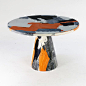 melting pot table, black orange, dirk vander kooij: