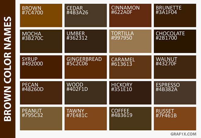 browncolornames
