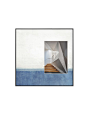 蓝色调抽象装饰画卡纸艺术挂画设计师样板间壁画现代简约客厅墙画