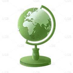 卡通感教育行业地球仪元素