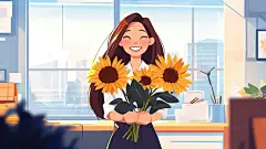 人物节日形象卡通插画教师手绘老师