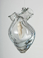 John Burchetta | "Heart chamber: Listening" 2010 | clay, glass | photo: William Nettles: 
