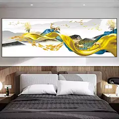 现代简约客厅房间沙发背景墙壁纸卧室床头装饰画自粘墙贴纸贴画-淘宝网