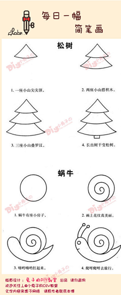 程映嘉采集到简笔画