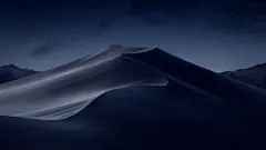 苹果MacOS Mojave 夜晚沙漠风景4k壁纸