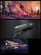 Space odyssey marquee concept art+ Yasuo`s book cover, Suke ∷ : Super fun expierence that working on concept art for marquee video of League of legends event Space odyssey. a little bit everything, mainly defining characters stylization with odyssey skins