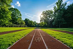 乡村公园绿道高清摄影图