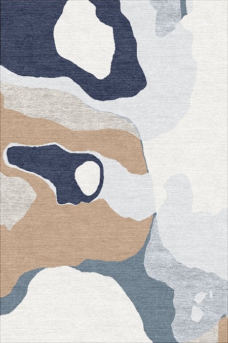 现代简约风格简单抽象图案地毯贴图