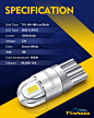 Tomhasa 194 LED Bulbs 6000K White, 168 2825 T10 Led Interior Lights for Car 2825 LED Chip W5W 192 LED Replacement Bulbs for Interior Dome Map Door Courtesy Trunk License Plate Lights, Pack of 2