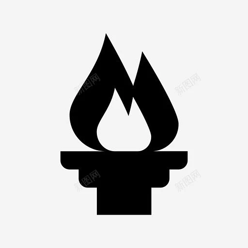 火炬火炬接力奔跑图标 火炬燃烧 icon 标识 标志 UI图标 设计图片 免费下载 页面网页 平面电商 创意素材-花瓣网