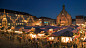 ChristmasMarketNurnberg_德国巴伐利亚，纽伦堡圣诞市场全景