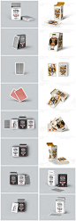 PS210#桥牌卡片扑克牌卡牌纸牌包装盒设计效果样机PSD贴图PS素材-淘宝网
