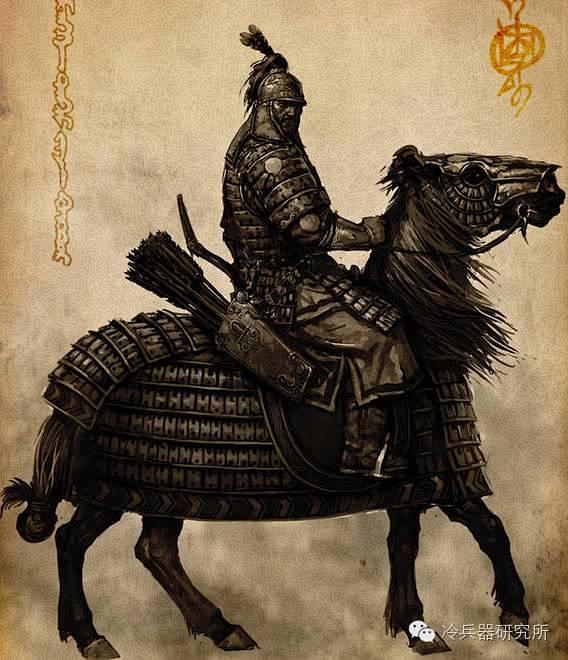 插画师笔下的女真重装骑兵：铁浮屠