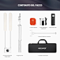 Neewer Luce Fotografico con Supporto per Telefono & Borsa da Viaggio, 2,4G/PC/MAC Controllo Separato di 2 Teste, Dimmerabile Continua CRI98+ Bicolore Lampada per Foto Extension Ciglia Tattoo, BH40B : Amazon.it: Elettronica