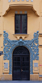 Art Nouveau door in Riga
