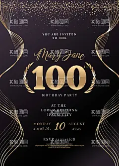 成人礼毕业典礼生日派对邀请函  - 源文件下载【酷图网】黑金色,成人礼,毕业典礼,生日派对,黑银色,简约,邀请函,迎宾牌,AI,设计素材,背景,海报,水牌