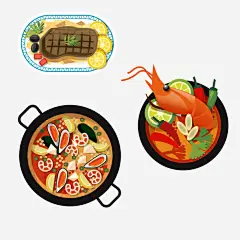 火锅素材免抠素材_图宝宝 https://bao16.com 火锅料 龙虾 手绘菜品 干锅素材